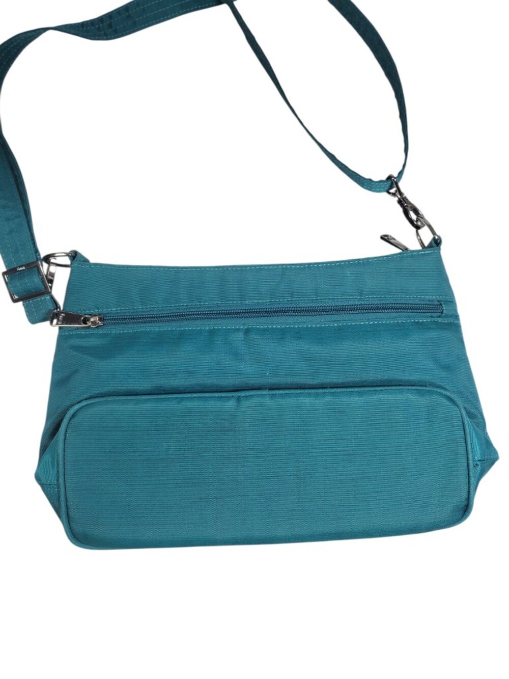 Lug Samba Convertible Crossbody Bag Handbag Purse Brush Teal Green Quilted RFID - Picture 7 of 8